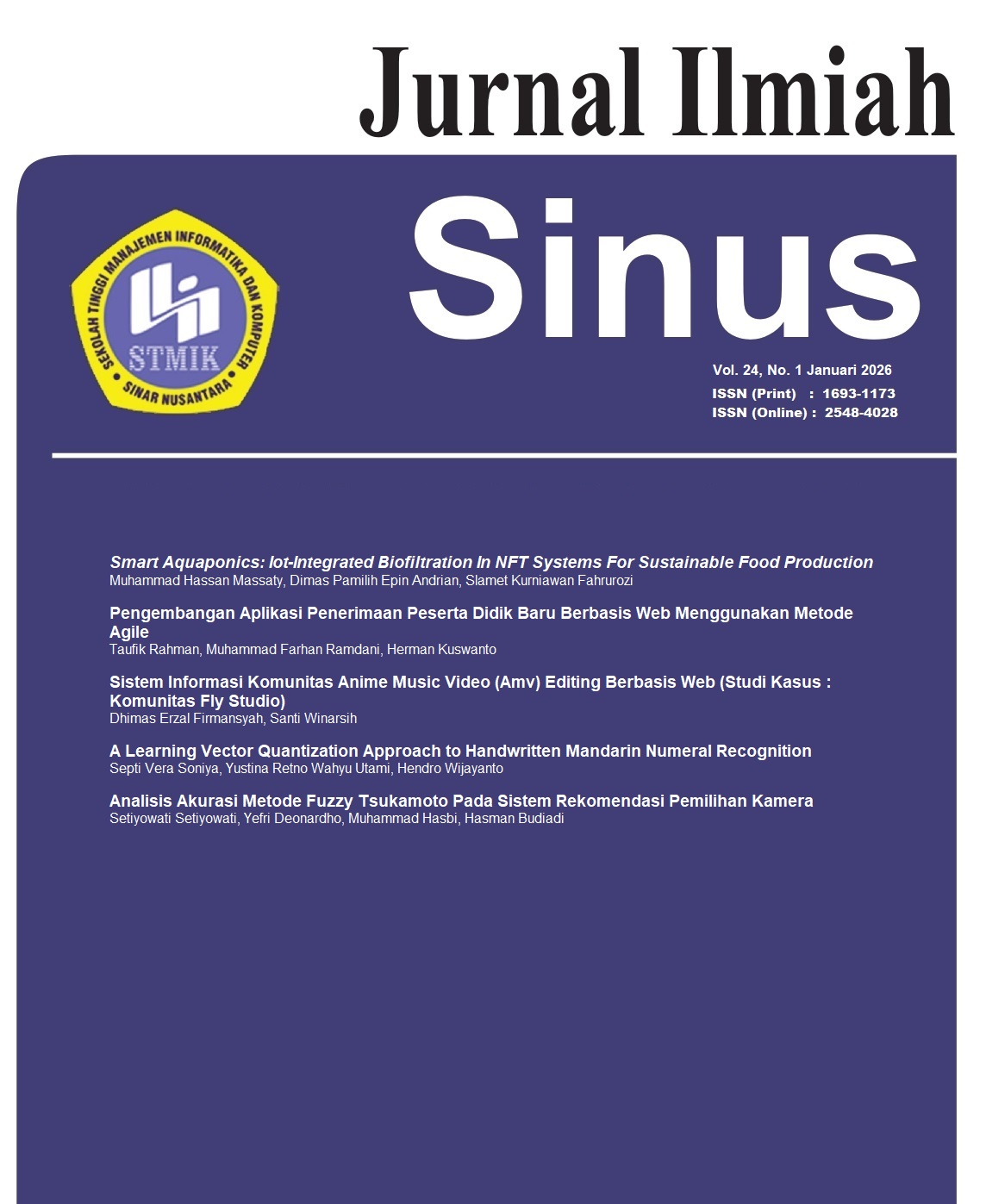 					View Vol. 24 No. 1 (2026): Vol. 24 No. 1, Januari 2026
				